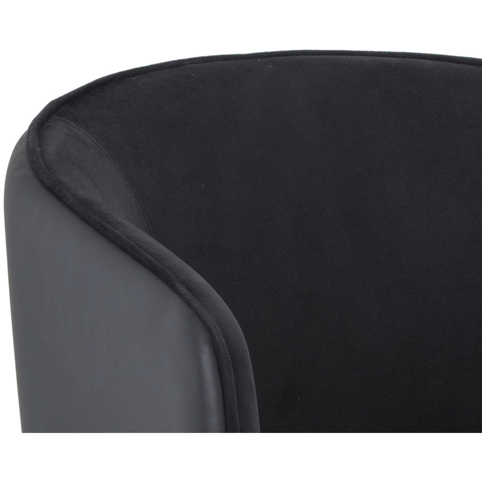Asher Abbington Black / Napa Black Dining Armchair
